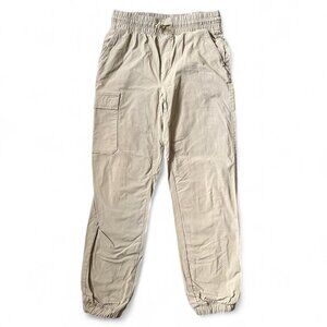 Size XL (Size 14-16) Tan Wonder Nation cargo sweatpants with drawstring waist